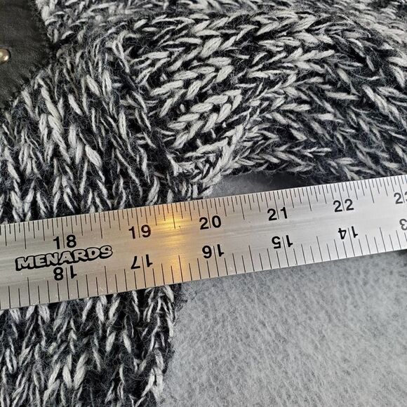 Vtg Giorgeo Veneto Sweater Mens Small Gray Italy Thick Abstract Knit Pullover - Picture 6 of 8